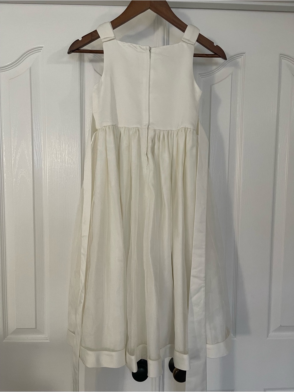Cinderella Ivory Quilted Bodice Flower Accent Dress - Picture 4 of 9